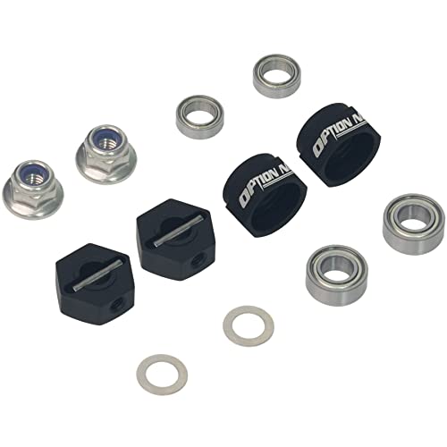 RC Car 1/10 Aluminum 12mm Hex Wheels Rims Hub Adapter for Tamiya DT-02 DF02 Holiday Buggy 2WD Off-Road Upgrade Parts