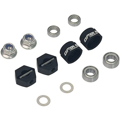 RC Car 1/10 Aluminum 12mm Hex Wheels Rims Hub Adapter for Tamiya DT-02 DF02 Holiday Buggy 2WD Off-Road Upgrade Parts