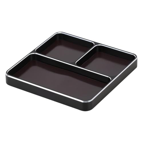 98x98x11mm CNC Aluminum Magnetic Screw Tray Compatible with RC Car Boat Airplane Model Building Tools(Black) - color: Black