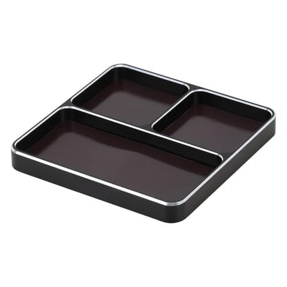98x98x11mm CNC Aluminum Magnetic Screw Tray Compatible with RC Car Boat Airplane Model Building Tools(Black) - color: Black