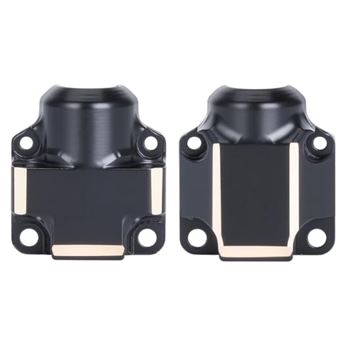 Brass Steering Knuckles Rear Hubs Weights Diff Covers for 1/30 RC Crawler AXIAL SCX30 Ford Bronco 4X4 Jeep Wrangler JLU Upgrades (Front Rear Diff Cover) - color: Front Rear Diff Cover