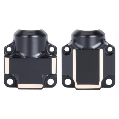 Brass Steering Knuckles Rear Hubs Weights Diff Covers for 1/30 RC Crawler AXIAL SCX30 Ford Bronco 4X4 Jeep Wrangler JLU Upgrades (Front Rear Diff Cover) - color: Front Rear Diff Cover