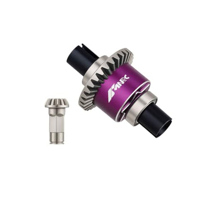 Steel Front Differential Diff Input Gear Kit Compatible with Arrma Typhon Granite Mojave Grom Series Upgrade Part Purple - color: Purple