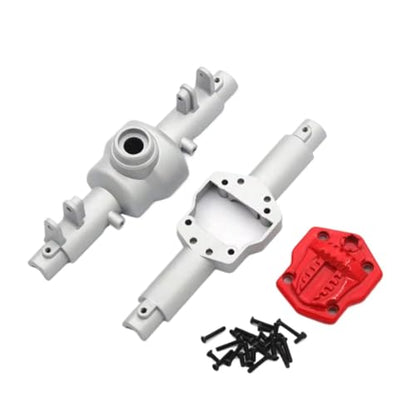 for Mn128 for Model Mn86 G500 1/12 Scale Upgrade Parts Remote Control Rc Crawler Car Accessories Front and Rear Assembly Shell Metal RC Car Repair Kit(Silver) - color: Silver