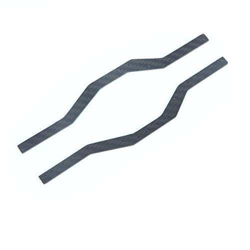 LCX Racing 1/24th RC Crawler Car Carbon Fiber Chassis Frame Rail for Axial SCX24, Upgrades Parts Accessories