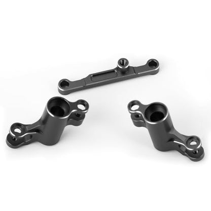 Aluminum Alloy Bellcrank Assembly with Drag Link Upgraded Parts for 1/16 Mini Maxx/Mini XRT,Replace#10743 (Black) - color: Black