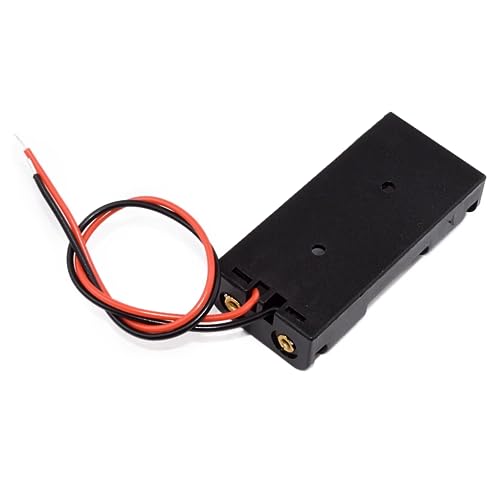 10Pcs AAA Battery Holder 2 Cell with Wire Leads, 2 AAA Battery Shell 2x1.5V 3V for Technology Production Toy Models Accessory DIY - color: 2AAA open