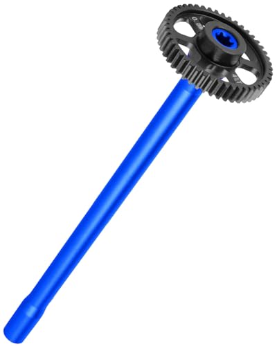 RC 45T Spur Gear Slipper Clutch/Center Slider Driveshaft Upgrades Part for 1/16 Mini Maxx 4WD RTR Brushless Monster Truck (#107154-1),#45 Steel Transmission Gears Spur Gear,Navy Blue - color: Navy Blue-(upgrades Part）