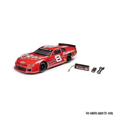 Losi 1/12 RC Racecar Dale Earnhardt Jr. No. 8 2025 Budweiser Chevrolet ZL1 2S AWD On-Road Asphalt Late Model (Battery & Charger Included), Red, LOS-3104T2 - color: Green