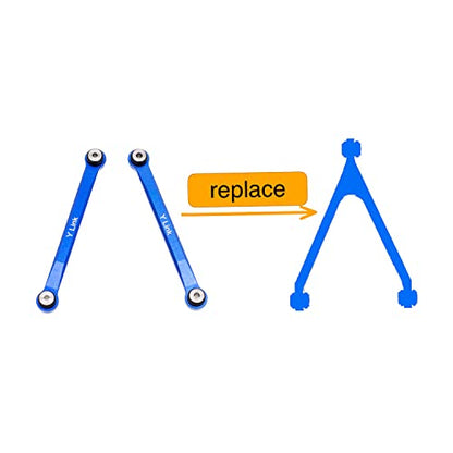 High Clearance Links Set Steering Rod Tie for AXIAL 1/24 SCX24 AXI00001 C10 AXI00002 Wrangler JLU AXI00006 Bronco Upgrades RC Crawler Car - color: Navy Blue