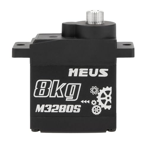 MEUS RACING 8KG Digital RC Micro Servo for Axial SCX24 Traxxas TRX4M Redcat Ascent-18 1/18 1/24 RC Crawler, NOT for Stock SCX24 Servo Mount(M3280S)