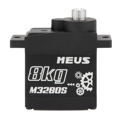 MEUS RACING 8KG Digital RC Micro Servo for Axial SCX24 Traxxas TRX4M Redcat Ascent-18 1/18 1/24 RC Crawler, NOT for Stock SCX24 Servo Mount(M3280S)