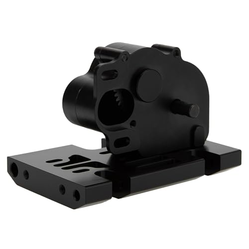 MEUS RACING LCG 12:1 Transmission Complete Gearbox for Axial SCX10 1/10 RC Crawler Upgrades (Black) - color: Black