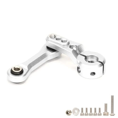 Aluminum 25T Servo Horn & Steering Linkages Tie Rod for Arrma 1/7 Infraction Felony Limitless 1/8 KRATON Notorious Outcast Talion and EXB Cars Upgrades Part,Replace #AR340061 AR330230(Silver) - color: Silver