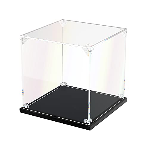 3MM Clear Acrylic Display Case Self Assemble Display Case for Collectibles Acrylic Display Box Alternative Glass Case for Action Figures Doll(6x6x6 inch, 15x15x15 cm) - size: 6x6x6 inch, 15x15x15 cm