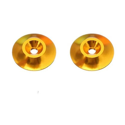 RC Car Repair Kit 1/8 2pcs Rear Tail Wing Gasket RC Car General Purpose Fixed Tail Protection Accessories(Yellow) - color: Yellow