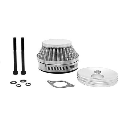 FLMLF Air filter Set for 1/5 RC Hpi Baja Rovan King Motor 5B 5T 5SC Losi 5ive T FG GoPed (Gray metal)
