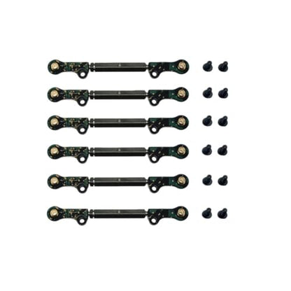 kowaku 6 Pieces Adjustable Turnbuckles with Rod Ends Anodized Adjustable Turnbuckles Turnbuckle Linkage Kit for Hobbyists, Chassis Tuning, Camouflage Green - color: Camouflage Green