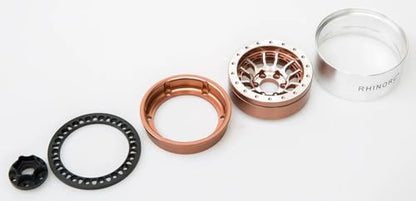 RhinoRC MOZA 1.9 Inch Negative Offset Aluminum Wheel Rim 4PCS Beadlock RC Tires for 1/10 RC Crawler Axial SCX10 RR10 Wraith TRX4 TRX-6 (WH1907) - color: Wh1907