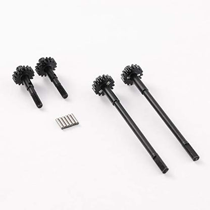 Hardened Steel Straight Shaft Rear Portal Axle Drive Shaft for SCX10 II RC Crawler Upgrade Parts (Rear) - size: Rear Axle