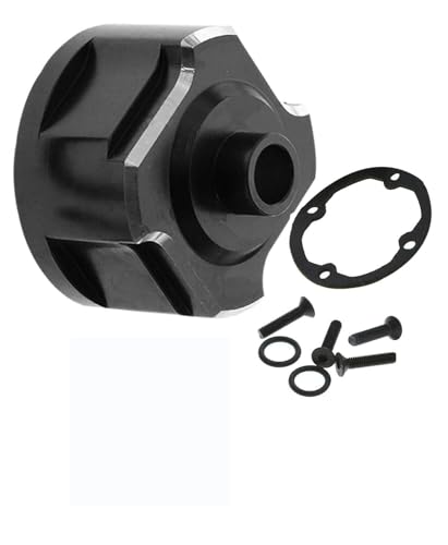 RC Alloy Front Middle Rear Diff Housing Differential Gears Housing Universal Carrier Upgrades Part for 1/8 Sledge 4WD,Hops up for Sledge Monster Truck #95076-4,Replace #9581,Black - color: Black