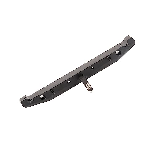 RC Crawler Rear Bumper, Metal RC Bumper, RC Rear Bumper with Lights and Tow Hook for Axial SCX10II 90046 Remote Control Car