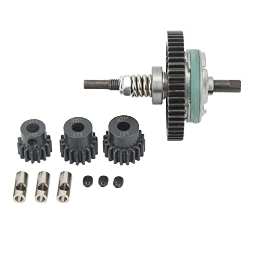 RC Differential Assembly Set, Steel 52T Gear Kit with 15T 17T 19T Pinions, Black 85g Conversion Shaft Set for Slash 4x4 E T Maxx RC Car Users