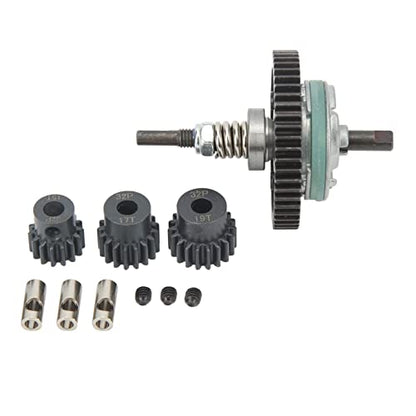 RC Differential Assembly Set, Steel 52T Gear Kit with 15T 17T 19T Pinions, Black 85g Conversion Shaft Set for Slash 4x4 E T Maxx RC Car Users
