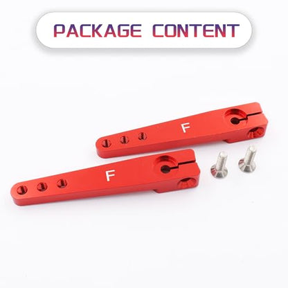 Aluminum 25T Long Steering Servo Arms for Futaba Servo Motors | 1.75inch 25T Servo Arm Horn for RC Airplane Plane Car,Compatible with Futaba Hitec Savox Power HD Servo Motors,CNC Machining