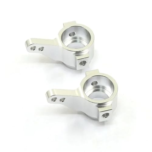 Front Lower Suspension Arm Hub Carrier Base C/Steering Cup/Metal Drive Shaft for 1/10 TAM-IYA CC01 TA02 TA03 4WD Buggy RC Car OP(Full Set Silver) - color: Full Set Silver