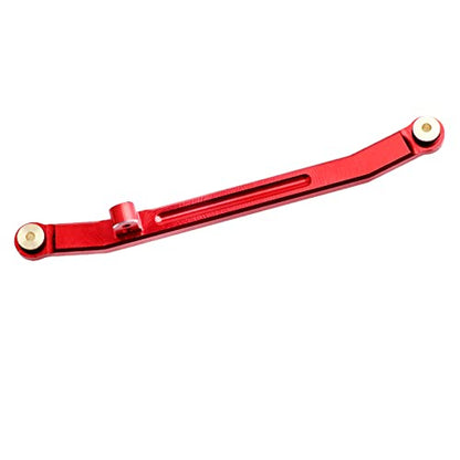 Hobbypark Aluminum Steering Rod Tie Links High-Tightening Linkage for Axial SCX24 Gladiator Bronco C10 JLU Deadbolt B17 1/24 RC Crawler (Red) - color: Red