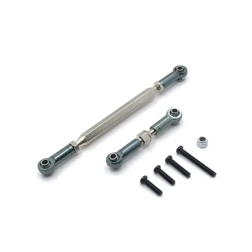 RC Parts Compatible with MN D90 D99 for MN-90 FJ-45 1/12 RC Car Crawler Metal Adjustable Steering Linkage Servo Link Pull Rod Turnbuckle(Red) - color: Red