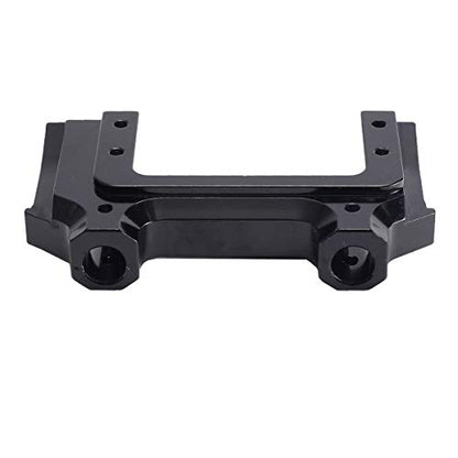Metal Front Bumper Mount Servo Bracket for 1/10 Axial SCX10 II AX90046 RC Crawler Car Upgrade Parts (Black) - color: Black