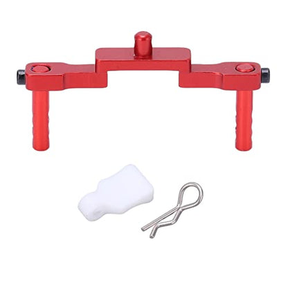 RC Body Post Mounts, CNC Machined Aluminum Alloy RC Front Mount Shell Column Compatible with SCX24 1/24 RC Cars Adhesivetapes Body Parts(Red¡ê?
