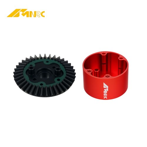 2PCS 37T Main & Input 13T Gear Differential Diff Case Cover for Arrma 1/10 Senton Vorteks Granite Bigrock 3S BLX Typhon 550 Mega Kraton Outcast 4S Upgrades Part Red