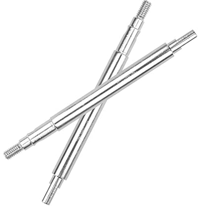 ShareGoo Steel Front Rear Axle Drive Shaft Axle Dogbone CVD Compatible with Traxxas 1/18 TRX4M RC Crawler Car Upgrade Parts (Silver) - color: Silver