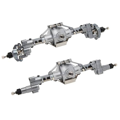DKKY Portal Axles Kit for Axial SCX10 & SCX10 II 90046 90047 D90 D110 1/10 RC Crawler Upgrades Parts (Titanium) - color: Titanium
