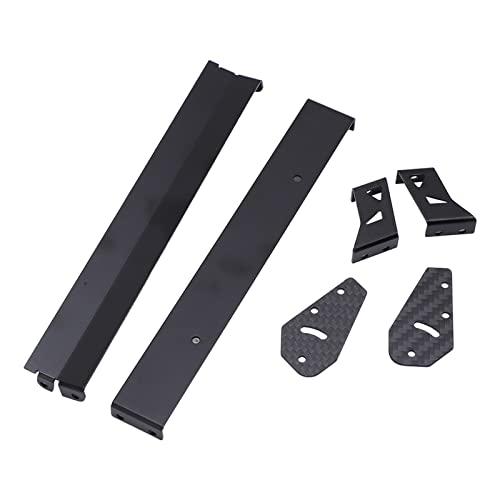 Aluminium Alloy RC Car Rear Wing Tail Spoiler Durable Adjustable Design for 1/10 On Road Racing Drift Car Black 165mm