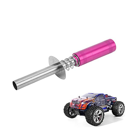 Alomejor Glow Plug Igniter Lightweight Compact RC Engine Starter for HSP 80103 Aircraft Ships (Rose) - color: Red