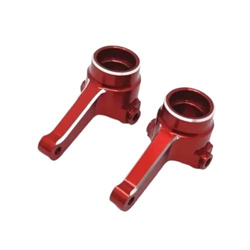 for LC PTG-2 PTG-2R 1/10 Metal Front Steering Cup Rc for Racing Model Crawler Truck for Buggy Car Upgrade Parts OP Accessories RC Steering Knuckles Cup(Red) - size: Red