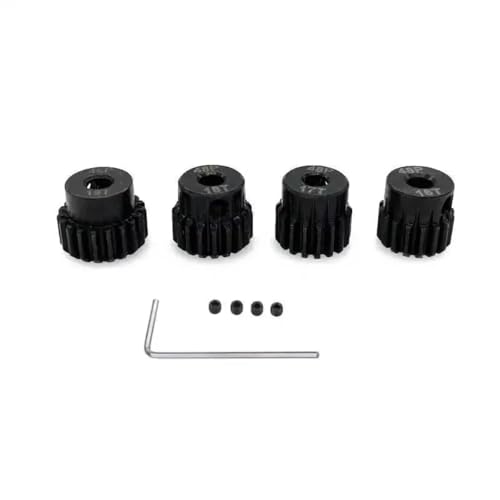 Compatible with Axial for SCX10 1/10 RC Crawler Car Accessories 4PCS 48P 3.17mm Motor Gear Pinion 16T 17T 18T 19T RC Assortment