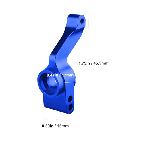 Hobbypark Aluminum Rear Stub Axle Carriers Replacement of 1952 for 1/10 Traxxas Slash 4X4 / Stampede 4x4 / Rustler 4X4 (Dark Blue)