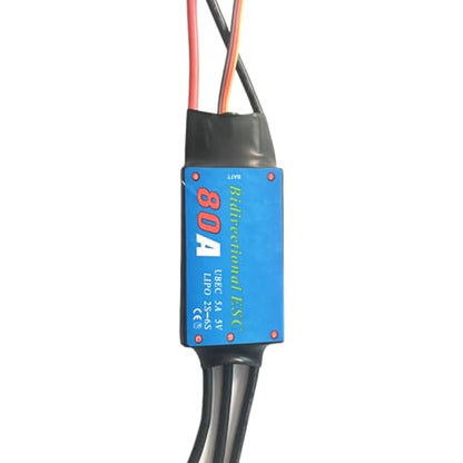 ESC Brushless 20A/30A/40A/50A/60A/80A Bidirectional Power Output Remote Control Vehicle ESC Electronic Speed Controller