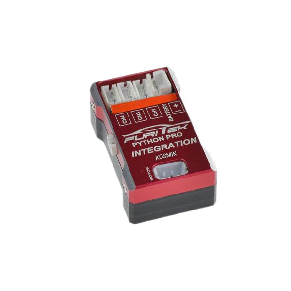 FURITEK Python RXF 40A/70A Brushless ESC with RX Integration & KOSMIK TX Supports 1/24, 1/18 RC Scale; Axial SCX24 & AX24, FMS FCX24 & FCX18, Furitek FX118, TRX4M (FUR-2502)