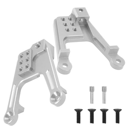 ShareGoo 4PCS Aluminum Front Rear Shock Tower Shock Hoops Bracket Mount Compatible with Axial SCX10 II 90046 90047 1/10 Scale Crawler Upgrade Part (Silver) - color: Silver