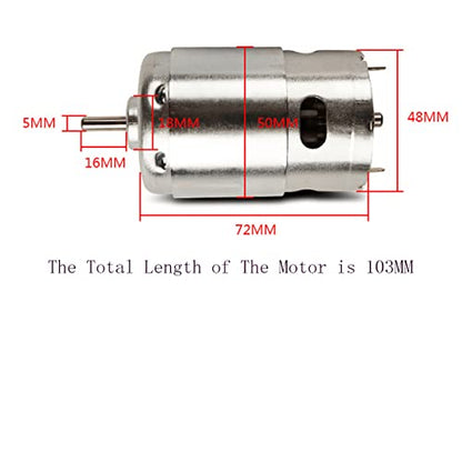 895 Ball Bearing Motor High Torque High Power High Speed Motor DC 12V-24V 11000RPM for RC Boat Toy Model DIY Drive Parts Power Tools - size: 895 DC Motor