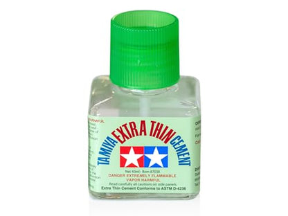 Tamiya 87038 Extra Thin Cement Glue Fine Tip 40ml