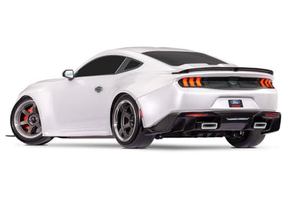 Traxxas 1/10 Scale 4-Tec Drift Car with Ford Mustang (White) - color: White