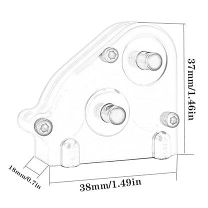 Rc Parts Compatible with MN MN86 MN86S MN86K MN86KS G500 1/12 RC Crawler Car Upgrade Parts Metal Transmission Gearbox Transfer Case - color: Red