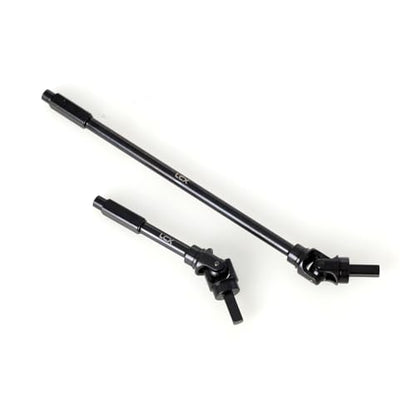 LCX Racing 1/8 RC Crawler Hard Steel Heavy Duty AF16P Front Rear Axle Internal CVD Drive Shaft Set for RC Crawler Car Axial AXP8 Gilamon 2.2, Upgrades Parts Accessories (Front Axle Shaft)